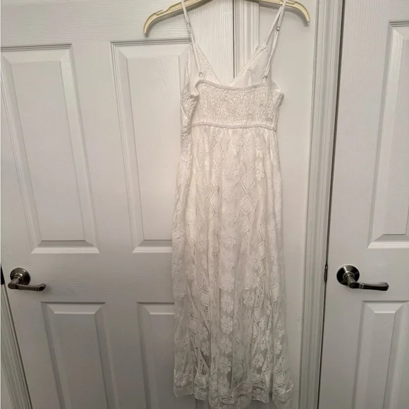 Cupshe White High Low Lace Dress - Picture 4 of 4